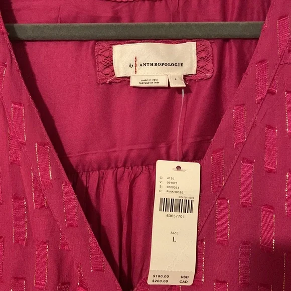 Pink and Gold Anthropologie Dress - Picture 2 of 5